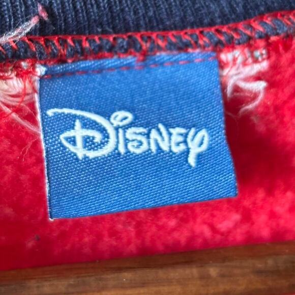 Vintage Disney Red Mickey Mouse Snowflake Sweatshirt Winter Holiday Crewneck - Picture 8 of 8